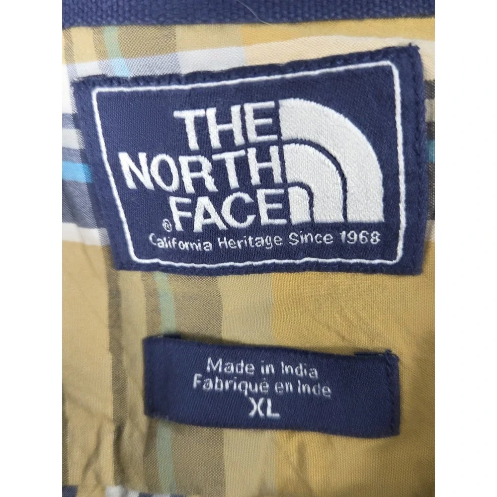 The North Face Men's XL Button Up Shirt Plaid Outdoor Hiking Casual Gorpcore Y2K